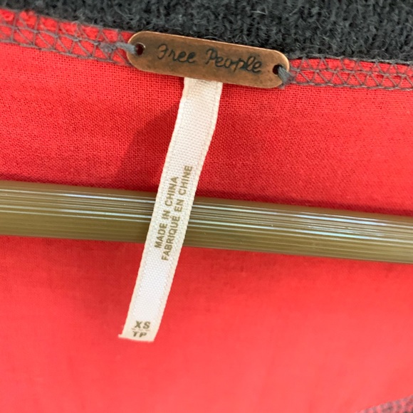 Free People Ivy Varsity Gray Sweater - Picture 6 of 8